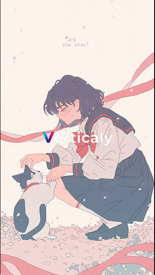 少女と猫、寄り添う時間