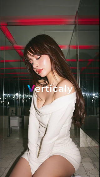 輝く白のミニワンピース