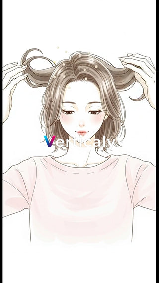 髪の乱れを直す女性