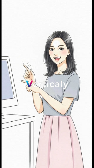 指差し、説明する女性