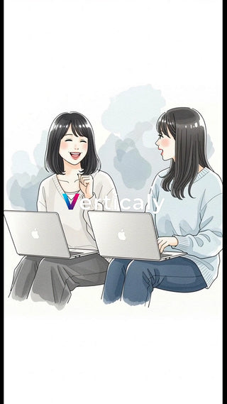 PC作業を楽しむ女性たち