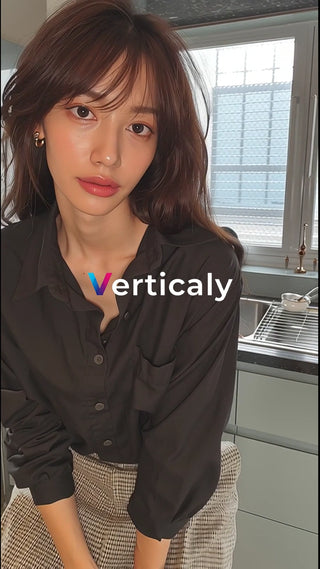 美しい女性の横顔、夕暮れ時