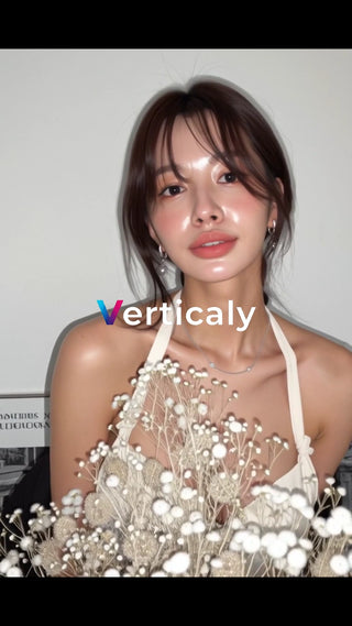 ツヤ肌メイク、輝く女性