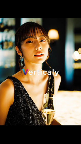 輝く夜、グラスを傾けて