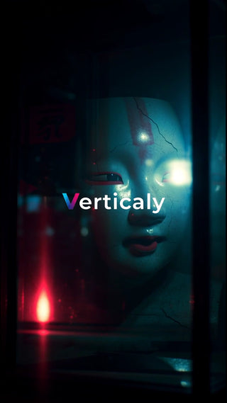 神秘的なマスク、青い光