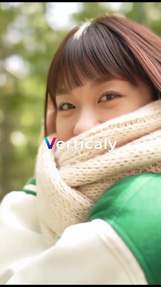 マフラーに顔をうずめて