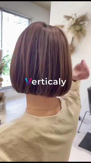 ボブヘア、ツヤ感あふれる