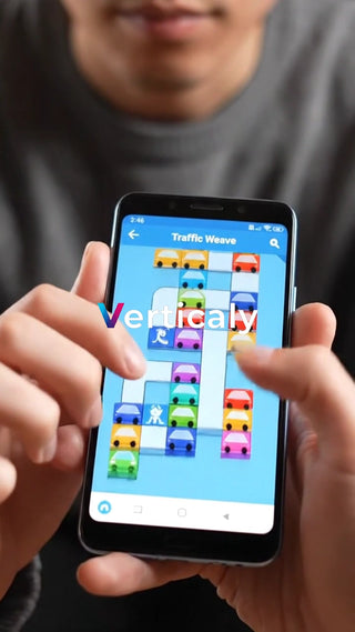 スマホゲーム、集中する手元