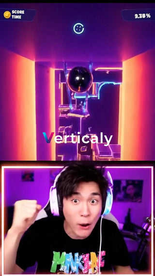 ゲーム実況、驚きの表情