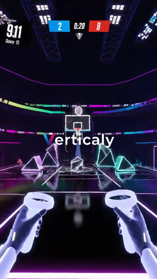 VRバスケ、白熱の試合