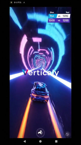 未来都市を疾走する車