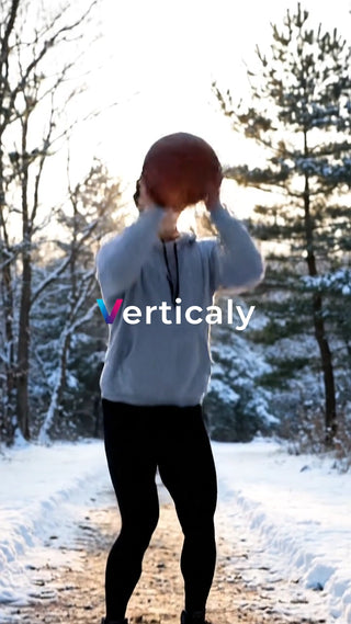 雪道でバスケ、冬の運動