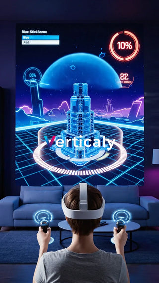 VRゲームを楽しむ女性