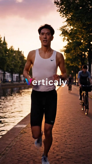 夕焼けランニング、健康的な日々