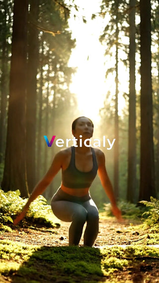 森の中でスクワット