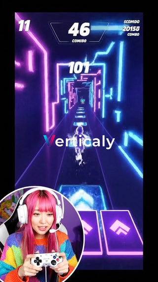 ゲームプレイ、集中する女性