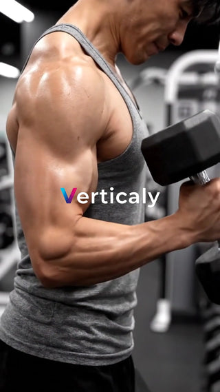 力こぶを鍛える男