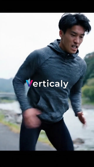 ランニングする男性、活気ある姿