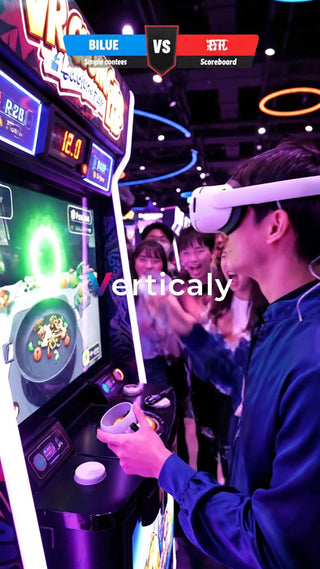 VRゲームを楽しむ若者たち