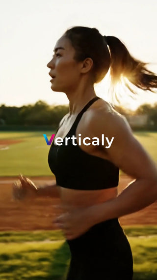 ランニング女性、夕焼けの下