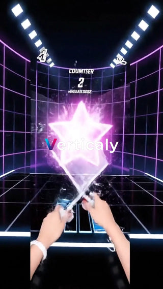 ゲーム画面、集中する手元