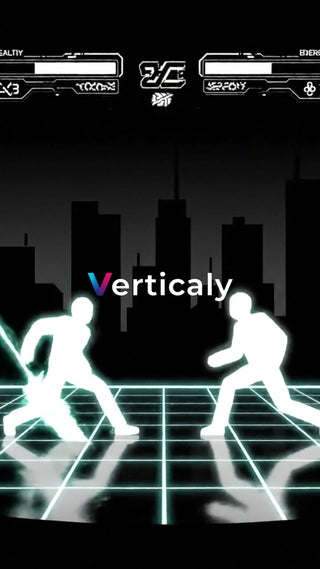 SF風対戦、光る剣戟