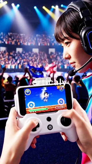 ゲームに熱中する女性