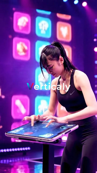 ゲームに興じる女性