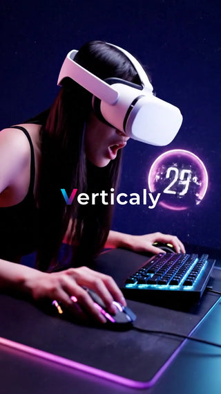 VRゲームに興じる女性
