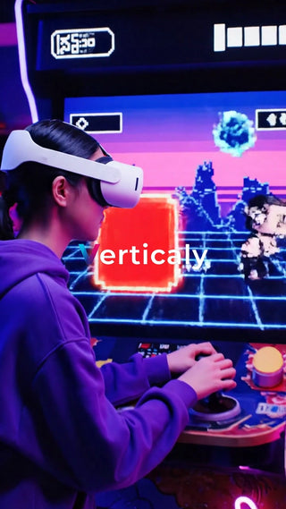 VRゲームを楽しむ女性