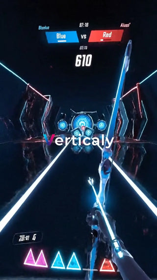 VRゲーム、弓で敵を倒す