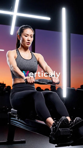 ローイングマシンでワークアウト