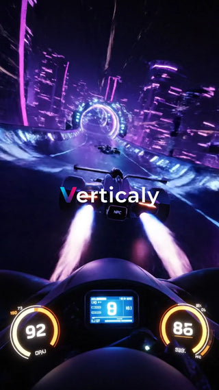 未来都市を疾走する