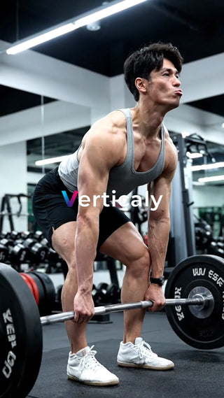 バーベルを持ち上げる男性