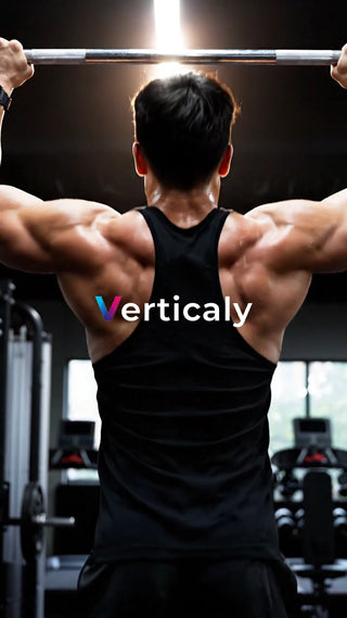 力強くバーベルを持ち上げる