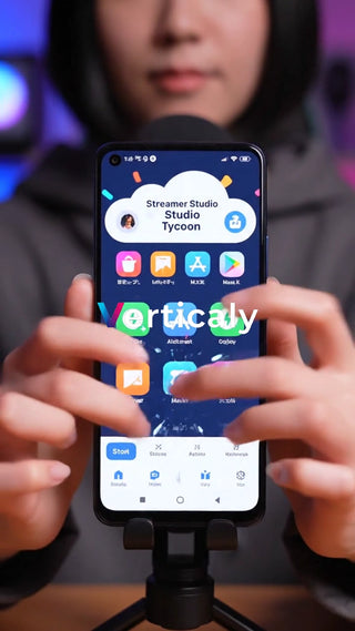 スマホを操作する女性