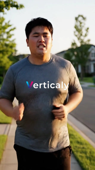 ランニングする男性、健康的に