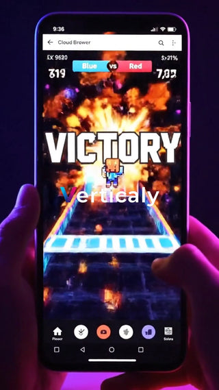 ゲーム勝利、高揚感あふれる瞬間