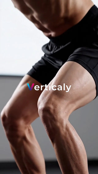 鍛えられた脚のアップ