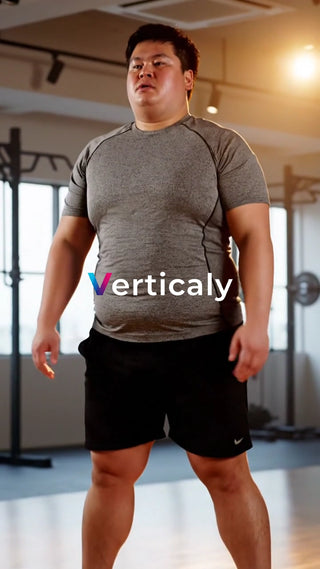 ジムで運動する男性