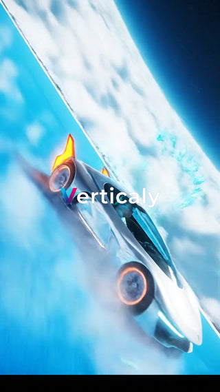 未来都市を疾走する車