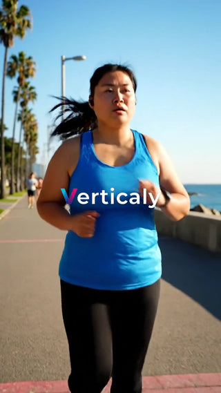 ランニング、青空の下