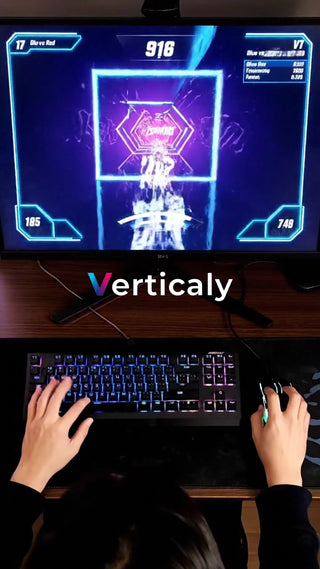 ゲームプレイ、集中する手元