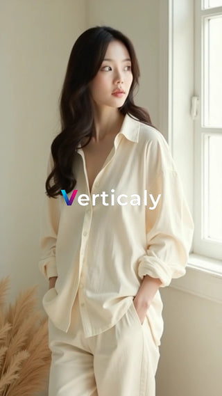 窓辺で佇む女性