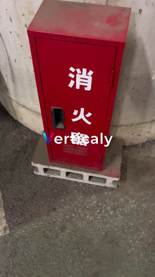 Fire extinguisher box, red