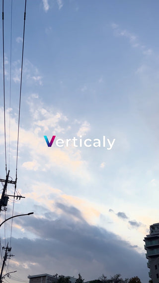 夕焼け空と電線