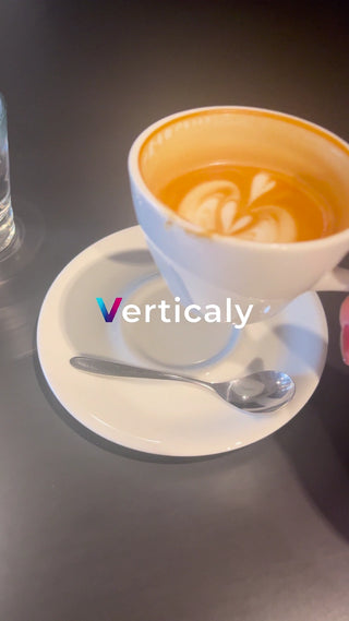 Cafe latte art, a relaxing time