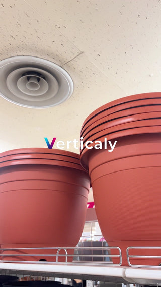 Terracotta pots, stacked