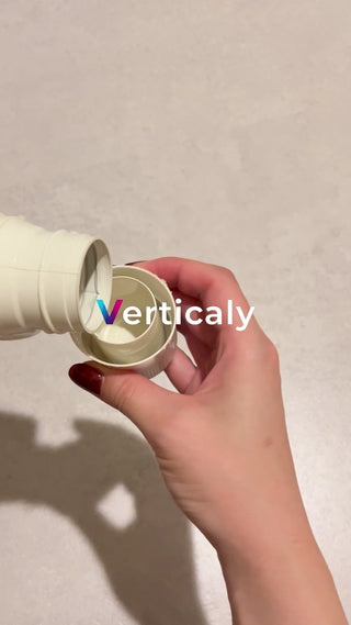 pour from a white container