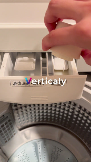 Pour detergent into the washing machine